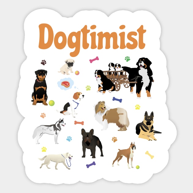 Dogtimist Dog Lover Sticker by NorseTech